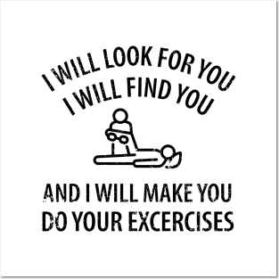 physiotherapist physical therapy gift saying funny Posters and Art